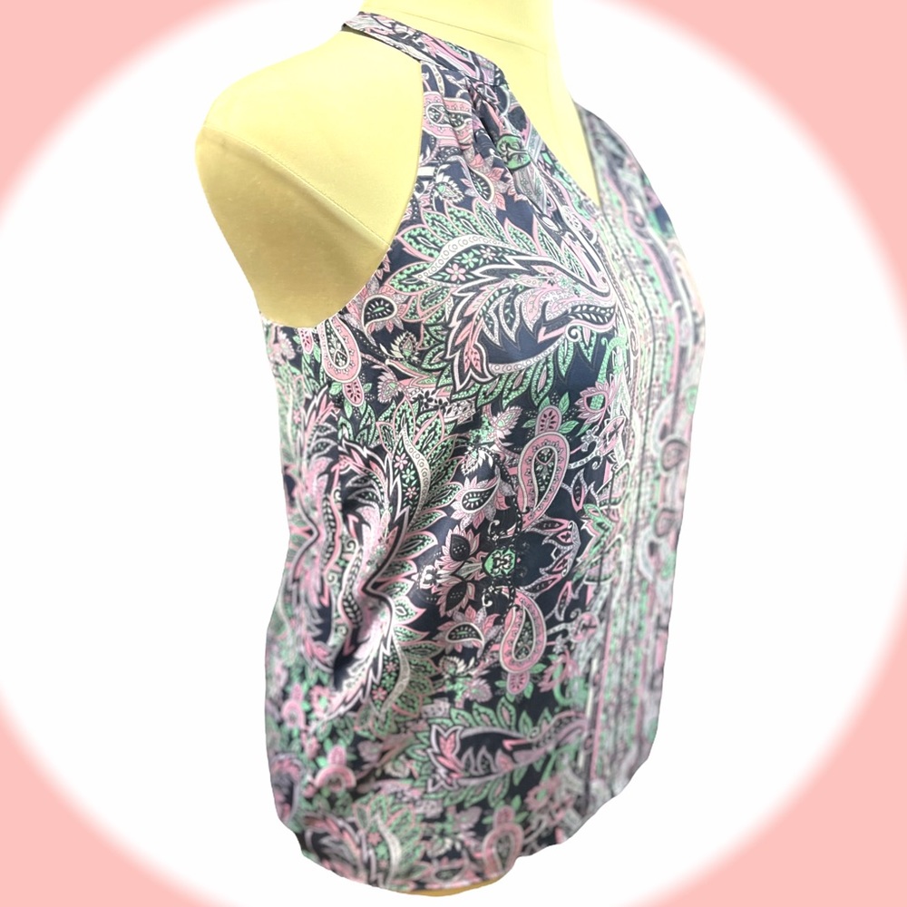 Market & Spruce Paisley blouse